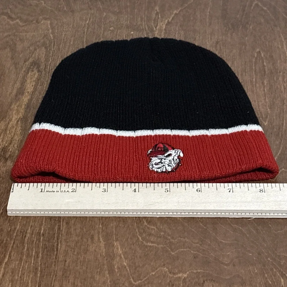 Lot Of 2 University of Georgia Bulldogs Beanie/toboggan Hat Cap UGA